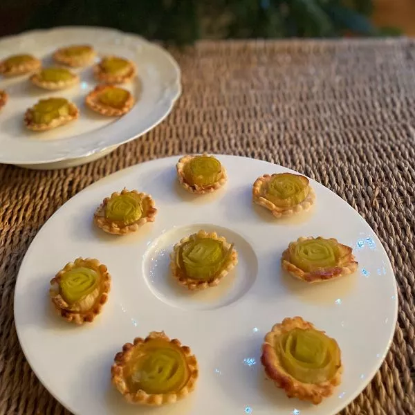 Mini  fleurs au poireau