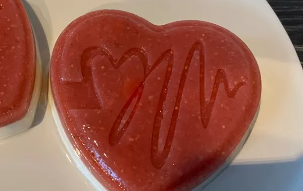 Panna cotta fraise vanille