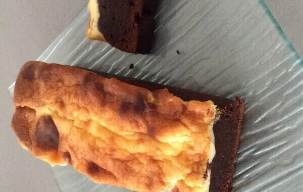 Cake bi-couche chocolat mascarpone