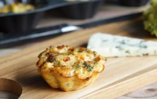 Flans brocolis/roquefort à l'icookin