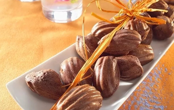 Mini-madeleines au chocolat