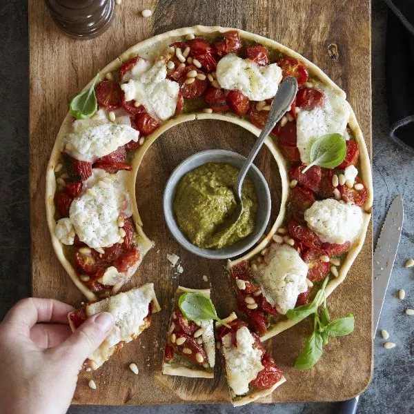 Tarte à la tomate et mozzarella