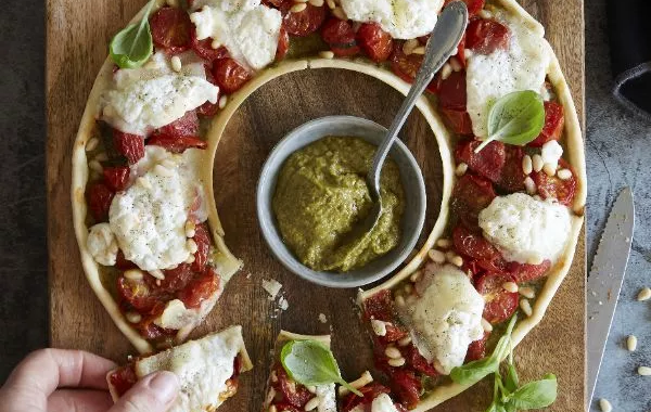 Tarte à la tomate et mozzarella