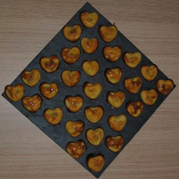 petits coeurs chocolat blancs pistache et amandes