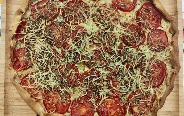 Tarte moutarde thon tomates