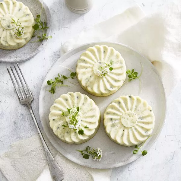 Flans de chèvre et courgette