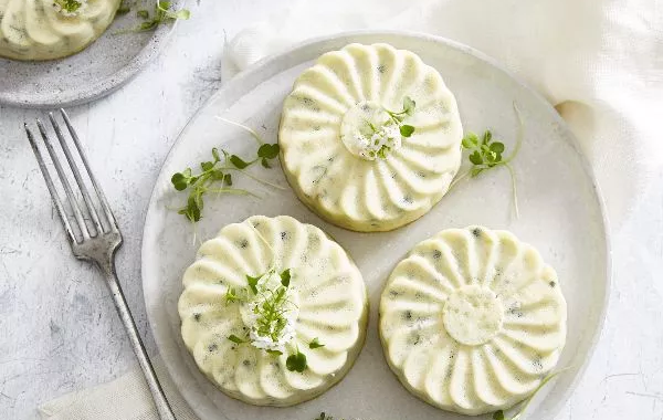 Flans de chèvre et courgette