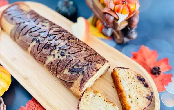 buche moelleuse pomme chocolat