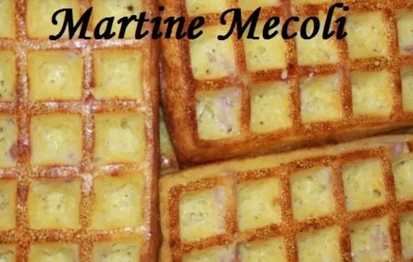 Gaufres de pommes de terre aux lardons