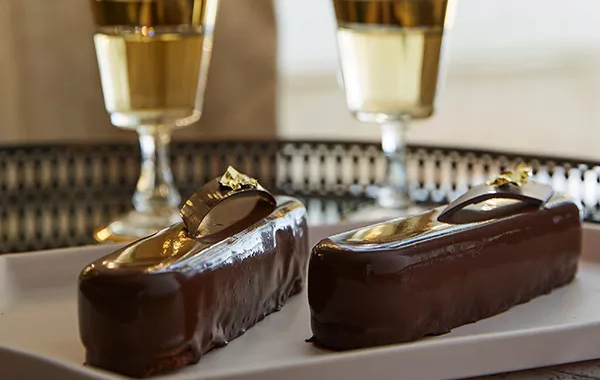 Bûchettes au caramel, gingembre et passion