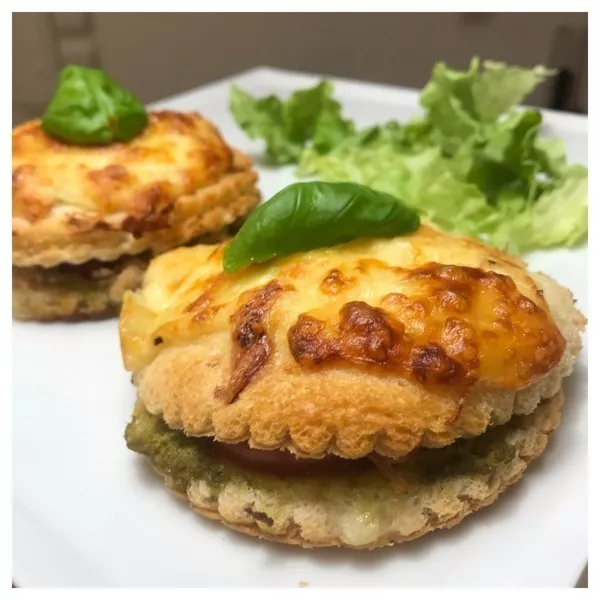 Croque Pesto Tomate Mozarella