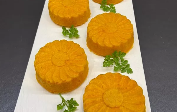 Flowers carotte-polenta