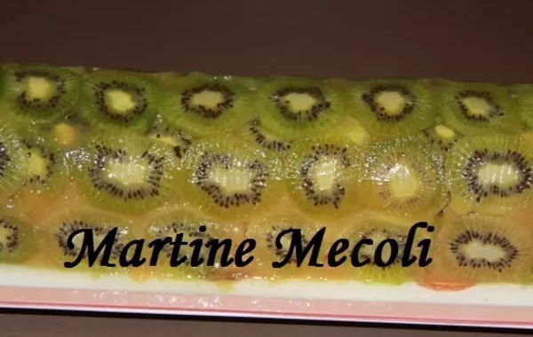 Terrine de pommes en robe de kiwis