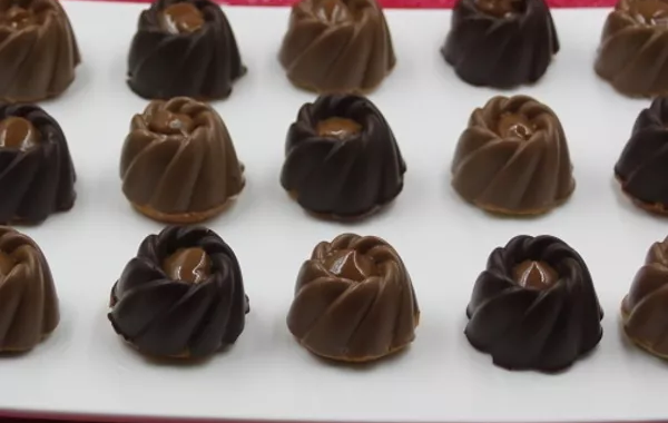Financiers en robe de chocolat façon mini spirales