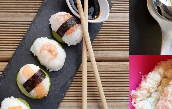 Riz japonais au vinaigre de riz pour sushi et maki