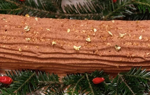 Bûche au chocolat (sans blé, sans lait et sans œufs !)