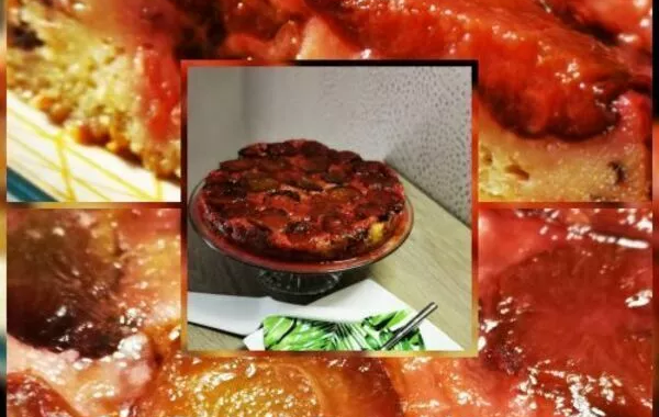 Gâteau renversé aux prunes d'Alsace