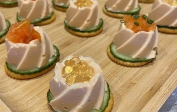 Mini-spirales au saumon