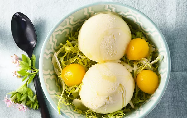 Crème glacée à l’huile d’olive