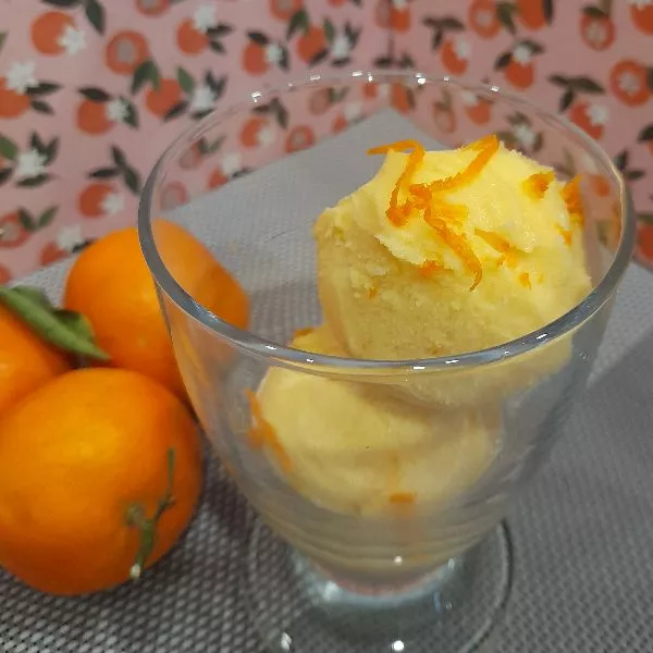 Glace mandarine