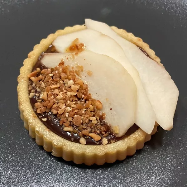 Tartelettes renversées chocolat/poire