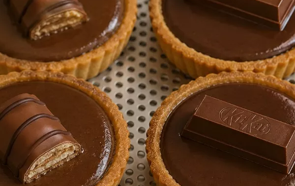 Mini tartes renversées kinder Bueno et kitkat
