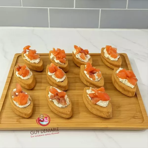 BARQUETTES AU SAUMON FUME