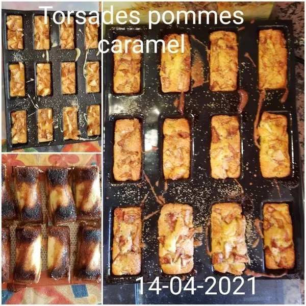 Torsades pommes et caramel