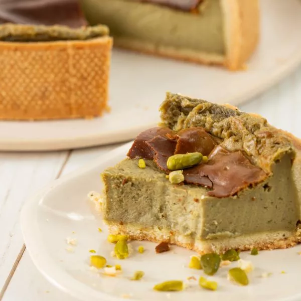 Flan à la pistache