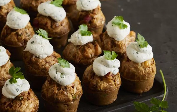 Mini muffins jambon et emmental