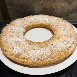 Le gâteau miette et pommes 