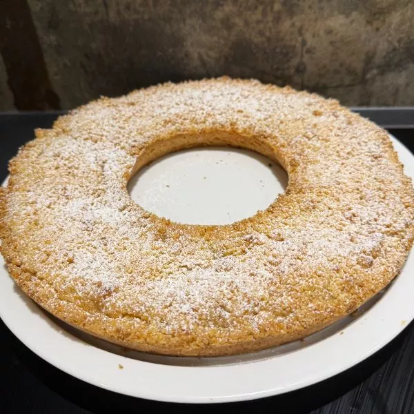 Le gâteau miette et pommes 