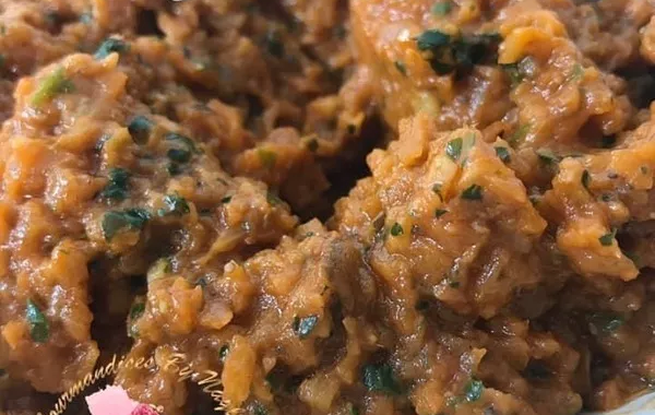 caviar d'aubergine ( Zaalouk marocain )