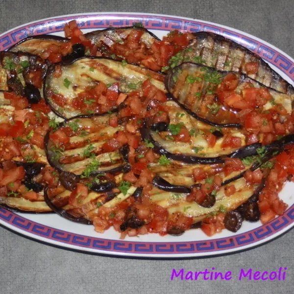 Aubergines grillées à la tomate sans cook'in