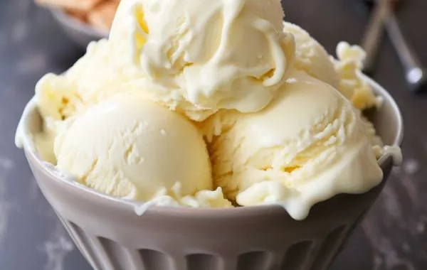 Crème glacée au chocolat blanc