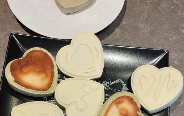 Coeurs glacés au matcha