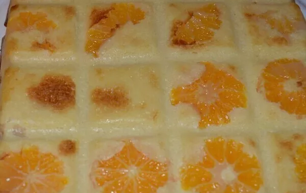 Gâteau de semoule à la clémentine