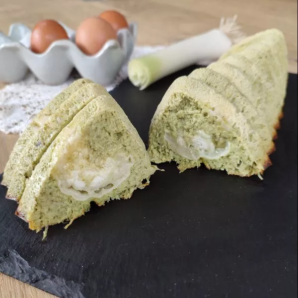 Terrine aux poireaux coeur chèvre