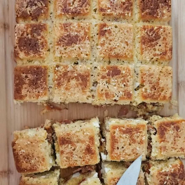 Cake salé Chorizo Fêta Tomates séchées Origan 🌶️🧀 Moule Cubicube