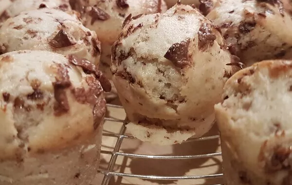 Mini muffins banane-chocolat sans oeufs