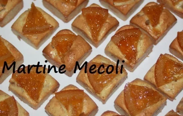 Carrés financiers à l'orange confite