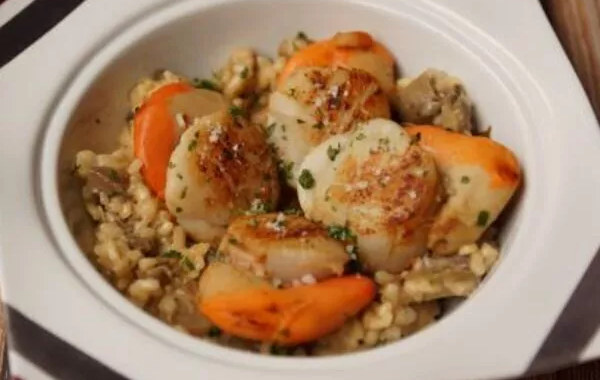 RIsotto aux noix de Saint-Jacques à l'icookin