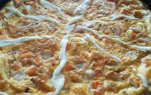 Quiche soleil au surimi dans le moule à tarte FM 374