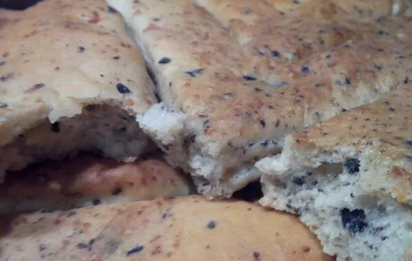 Fougasses express olives noires et fromage