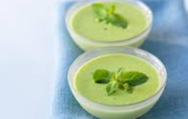 Velouté de courgettes froid