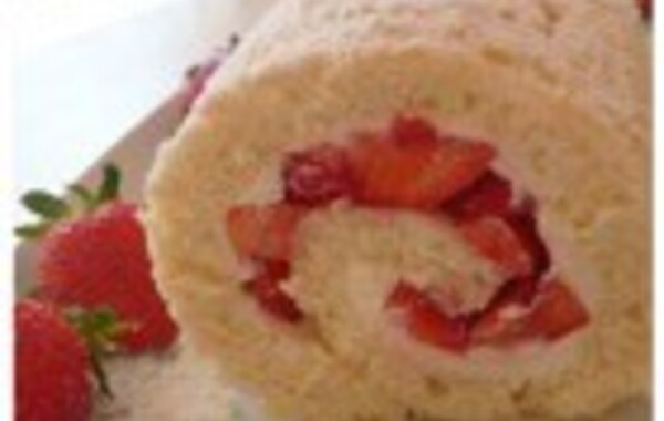 Roulé à la fraise