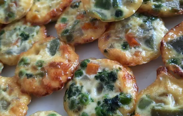 Minis-flans aux 4 légumes parfumé curry