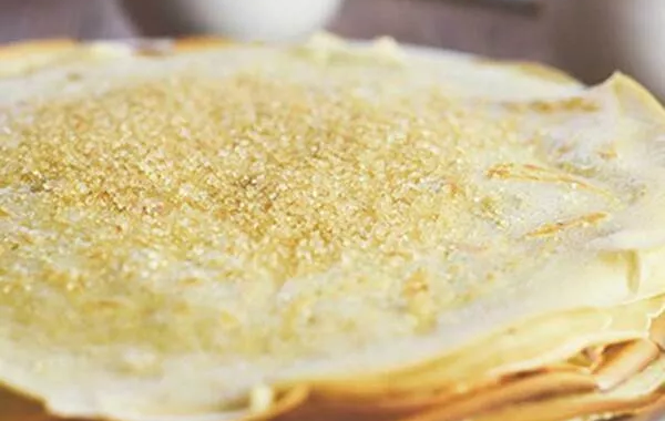 Pâte à crêpes sucrée sans oeufs