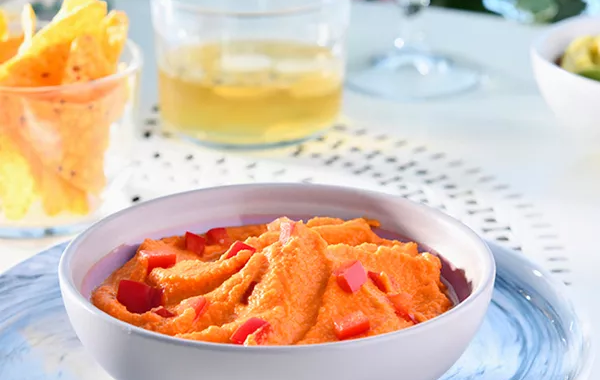 Houmous de poivron rouge