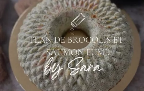 Flan de brocolis et saumon fumé
